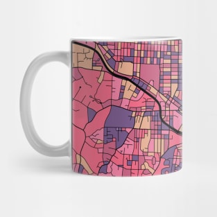 Durham Map Pattern in Purple & Pink Mug